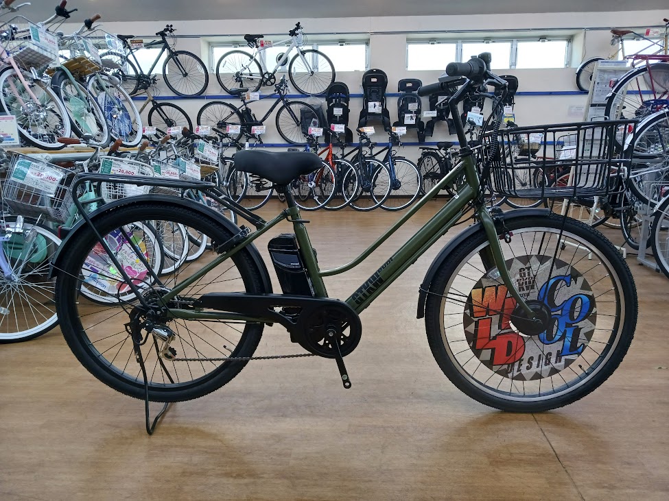 アサヒサイクル ”evol GTKW”（エヴォル GTKW）電動アシスト自転車 展示 