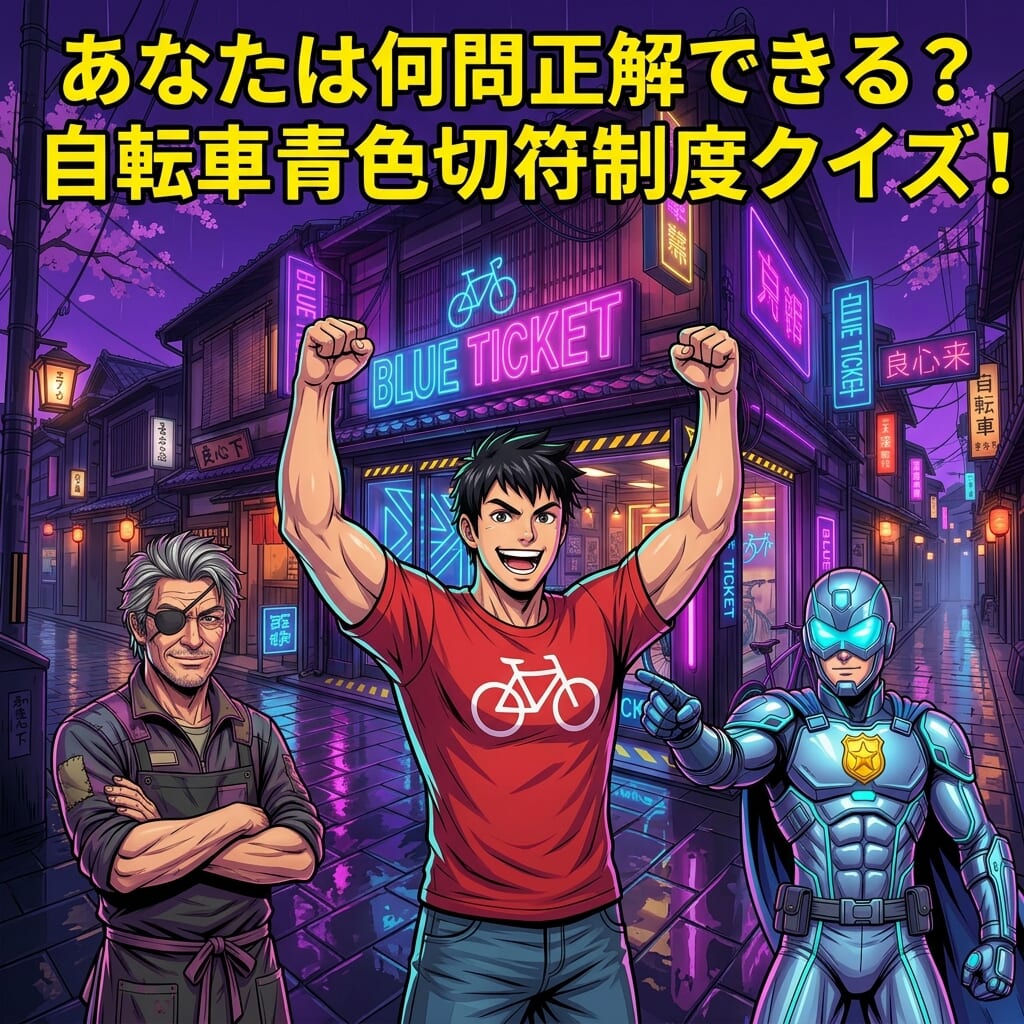 自転車青切符クイズに挑戦！