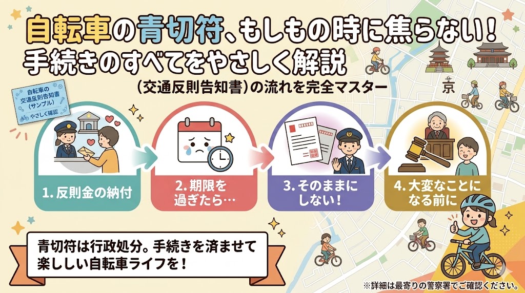 【自転車店ブログ】青切符をもらったらどうする？知っておきたい「その後」の話