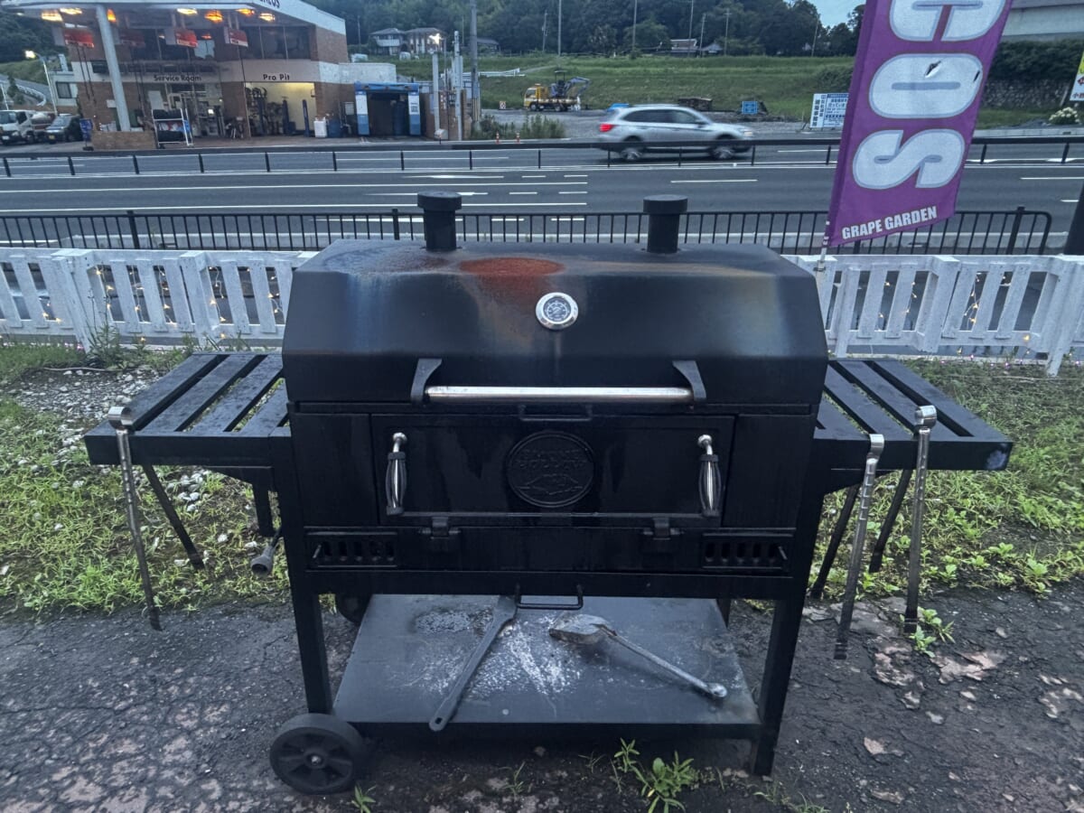 店内のBBQグリル設備