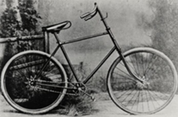 創業当時の自転車