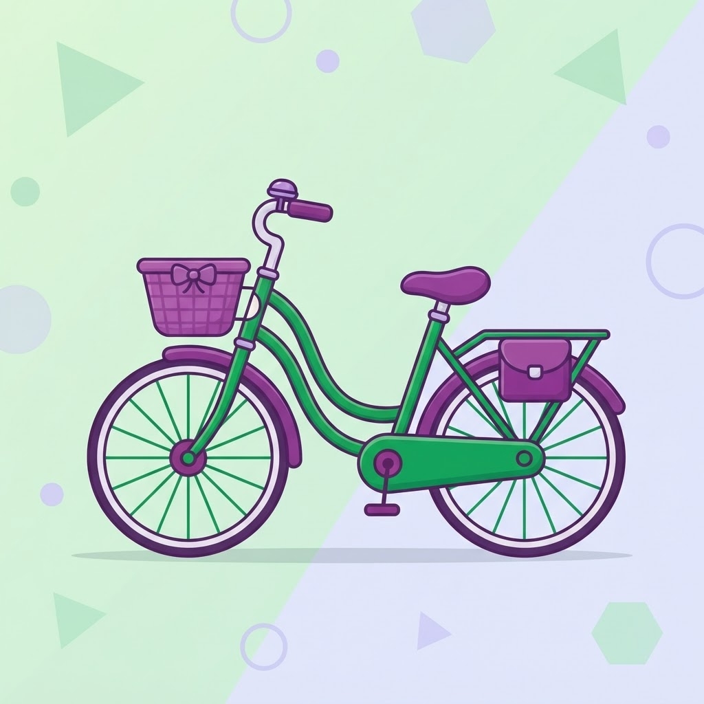 自転車用ヘルメットのイラスト｜京都ポイントで購入可能
