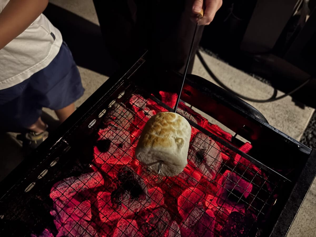 いい焼き色のマシュマロ
