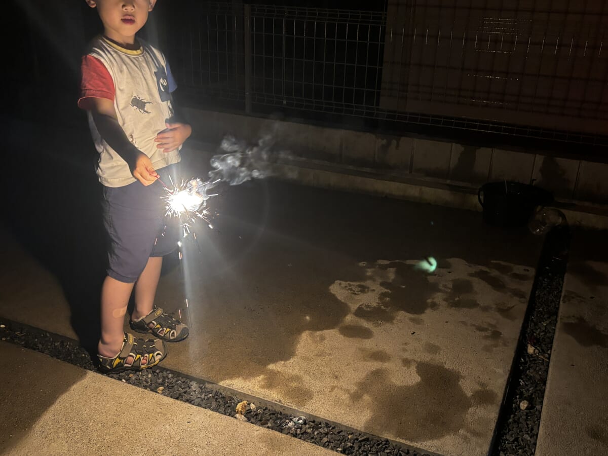 夜の花火