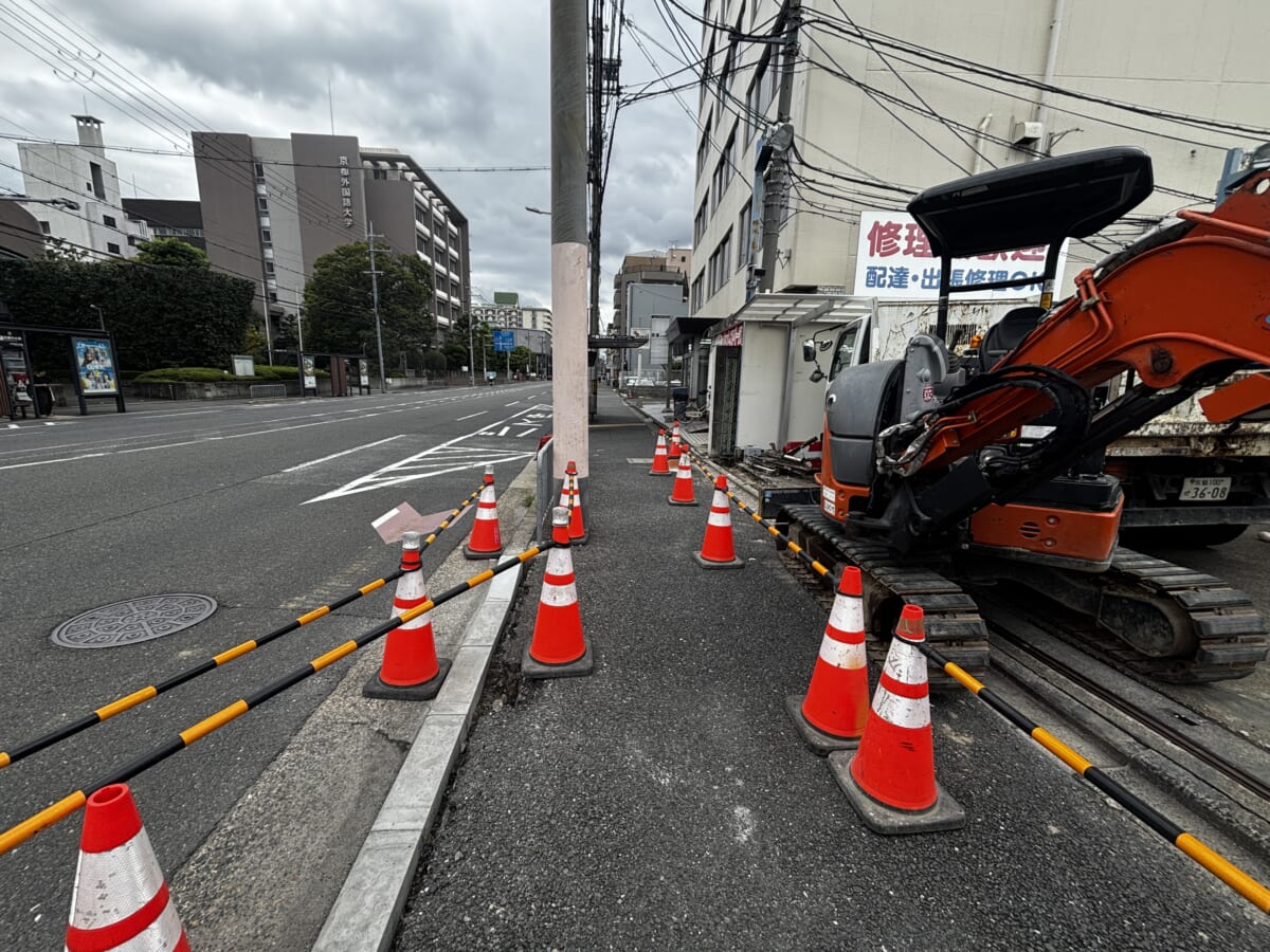 四条通 東向き 改修工事に伴う通行のご注意