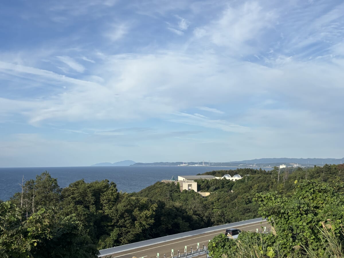 米山サービスエリア 新潟県 日本海の景色